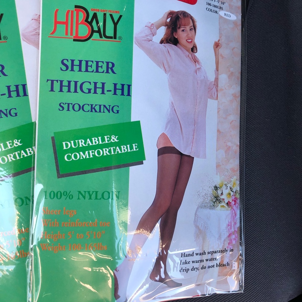 Womens sheer thigh high stockings - Picture 2 of 2